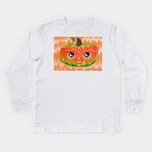 Halloween Glowing Jackie-Latern Kids Long Sleeve T-Shirt